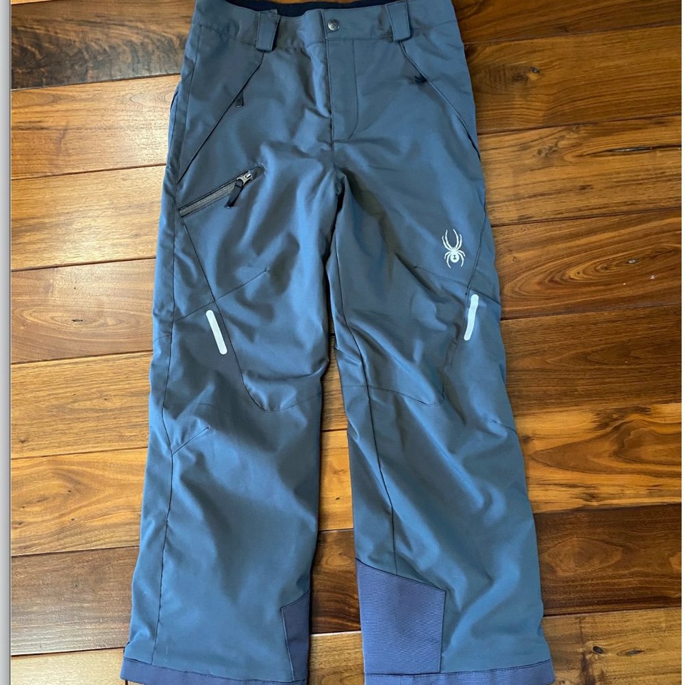 Spyder Propulsion Ski Pants Slate Gray Youth Size 12